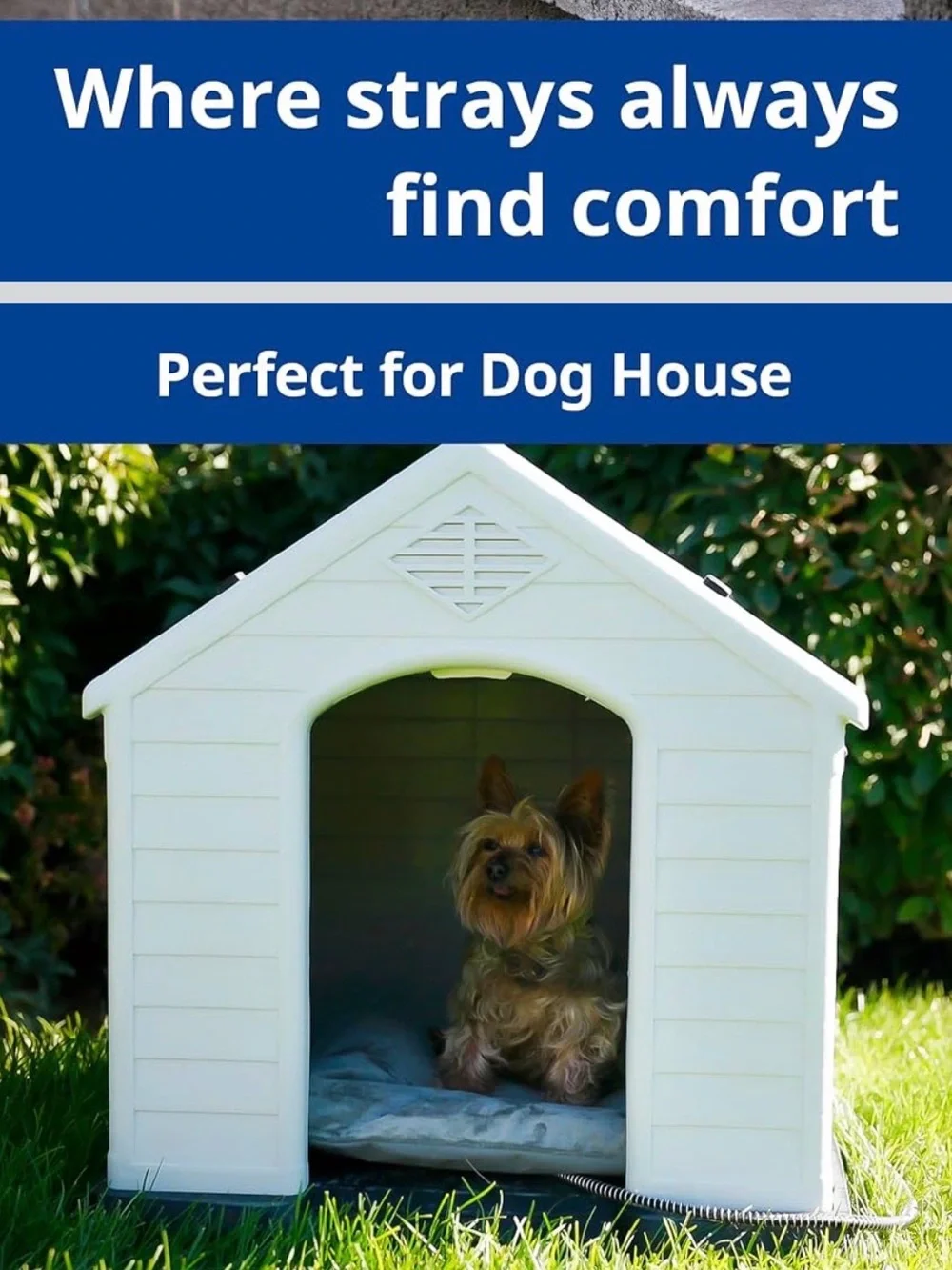 Plush Gray Dog Bed Cushion - Cozy Indoor/Outdoor Mat